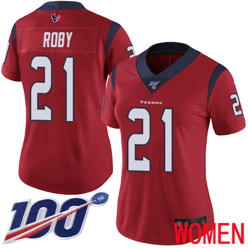 Houston Texans Limited Red Women Bradley Roby Alternate Jersey NFL Football #21 100th Season Vapor Untouchable